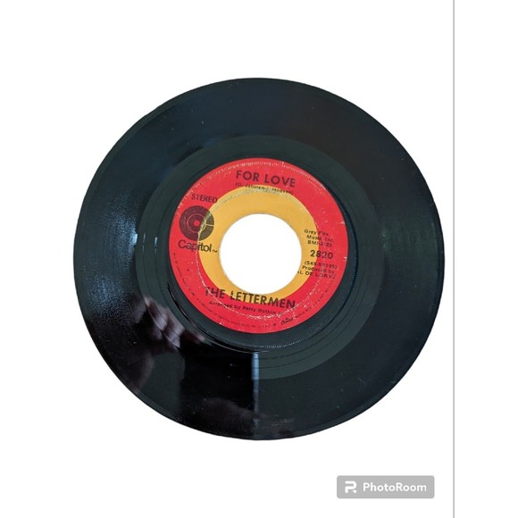 The Lettermen: She Cried For Love 45 RPM Capitol Record 1960's Trio Music - Picture 3 of 4